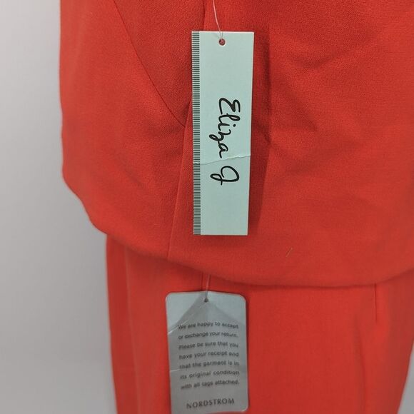 Eliza J Nordstrom Red Crepe Popover Sleeveless Mini Dress Size 8 NWT - Picture 10 of 12